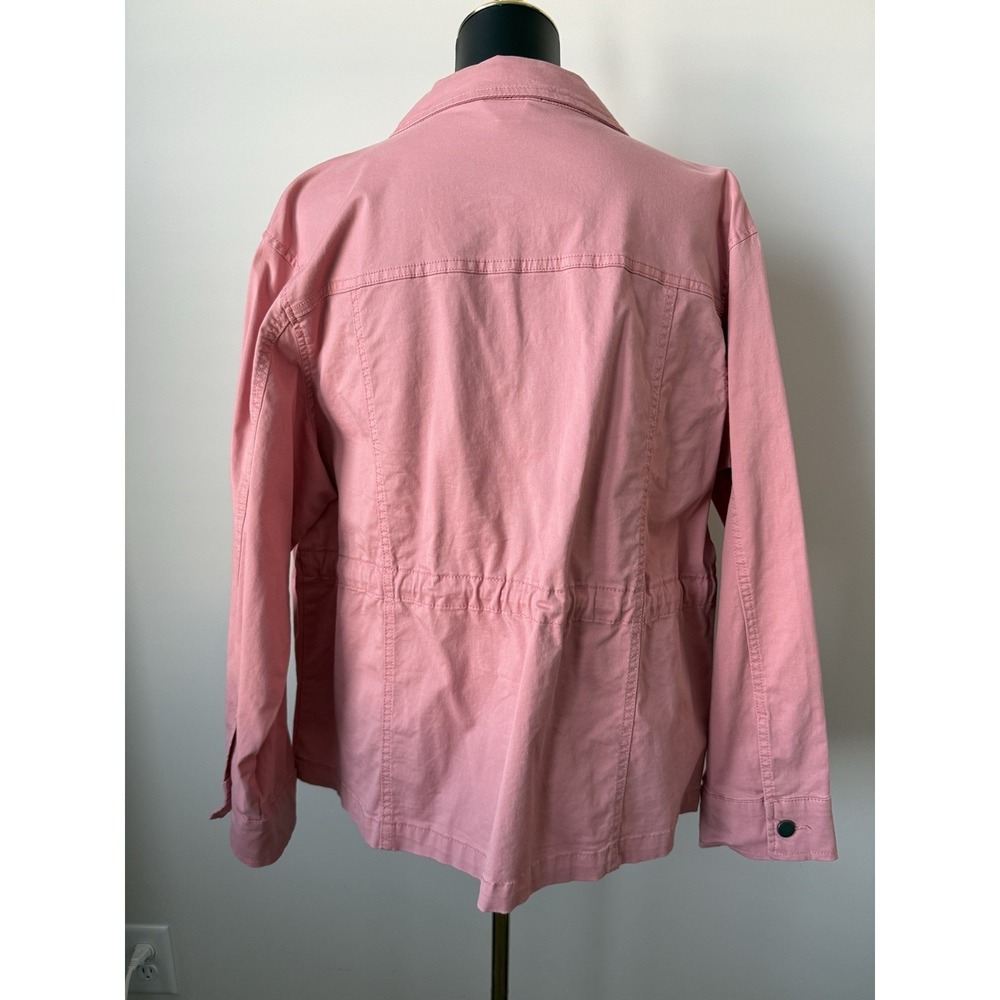 Time and True Cargo Field Jacket Mauve Glow Women's XL 16-18 NWOT  Lightweight - Picture 6 of 11
